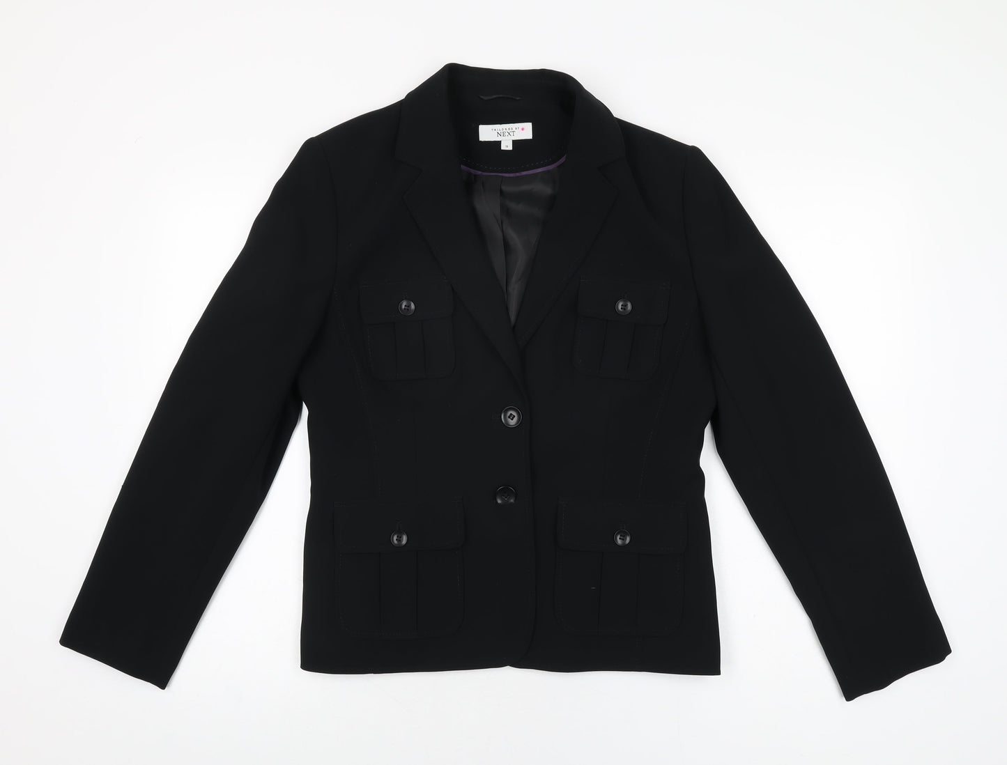NEXT Womens Black Jacket Blazer Size 14 Button