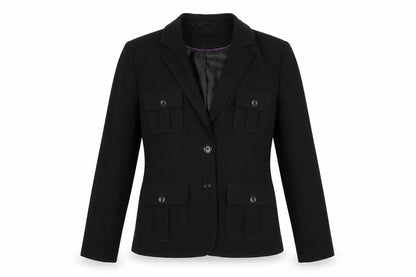 Next Womens Black Jacket Blazer Size 14 Button