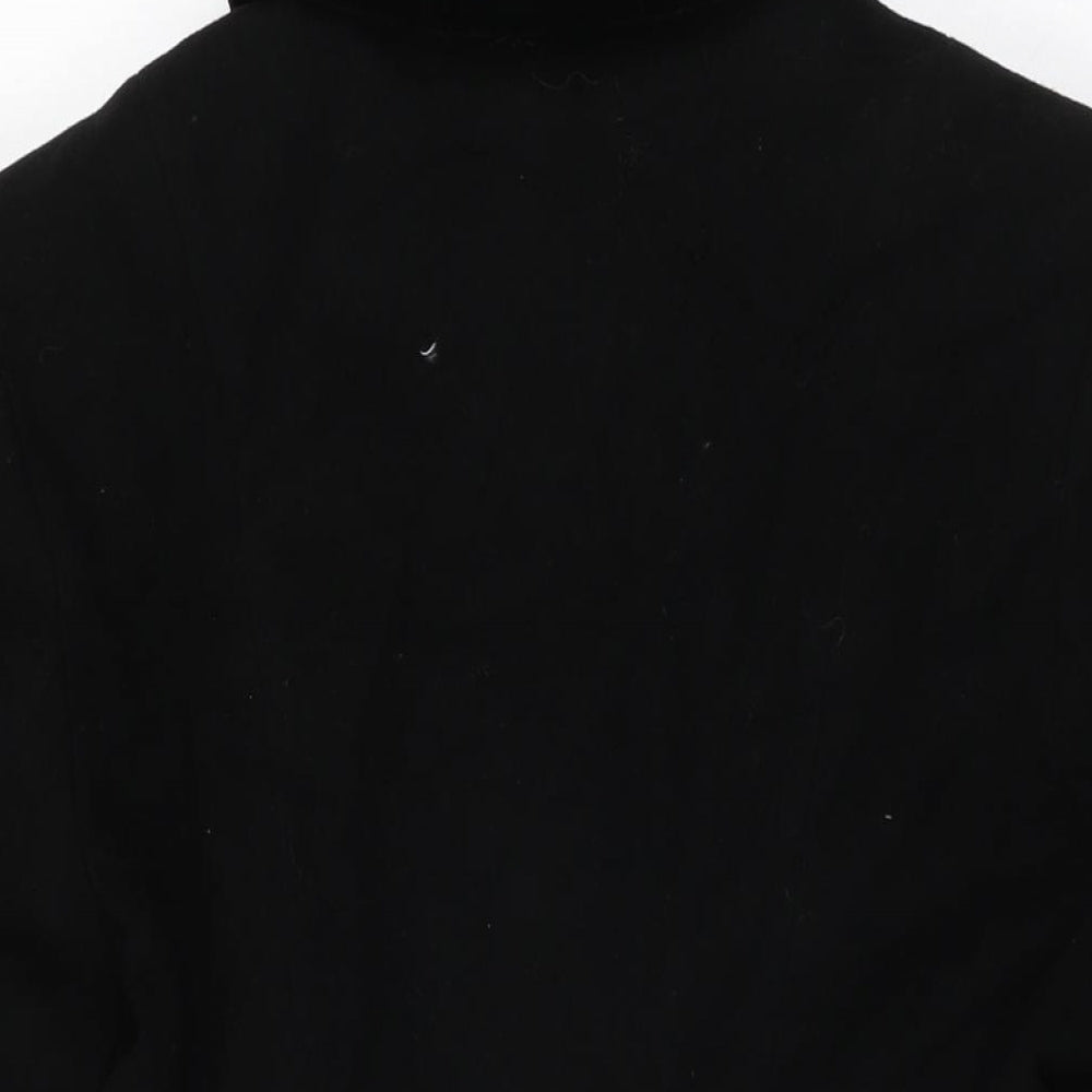 Cirstein Womens Black Overcoat Coat Size 8 Button