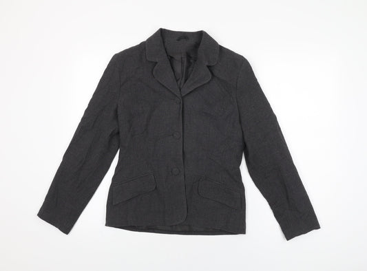Dorothy Perkins Womens Grey Jacket Blazer Size 10 Button