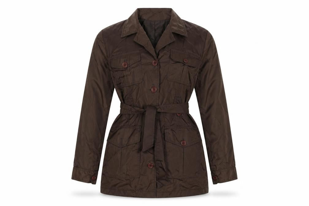 Miss Selfridge Womens Brown Overcoat Coat Size 10 Button