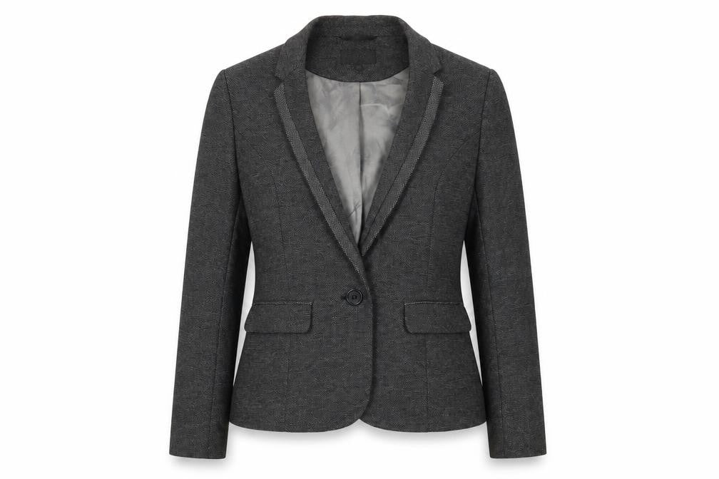 NEXT Womens Black Polyester Jacket Suit Jacket Size 12