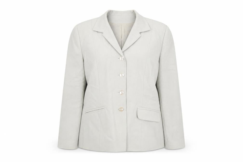 Modern Classics Womens Beige Polyester Jacket Suit Jacket Size 16