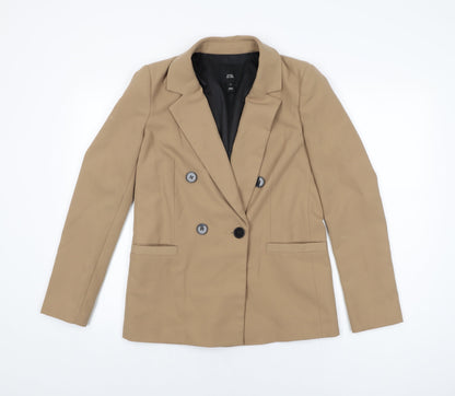 River Island Womens Beige Jacket Blazer Size 8 Button