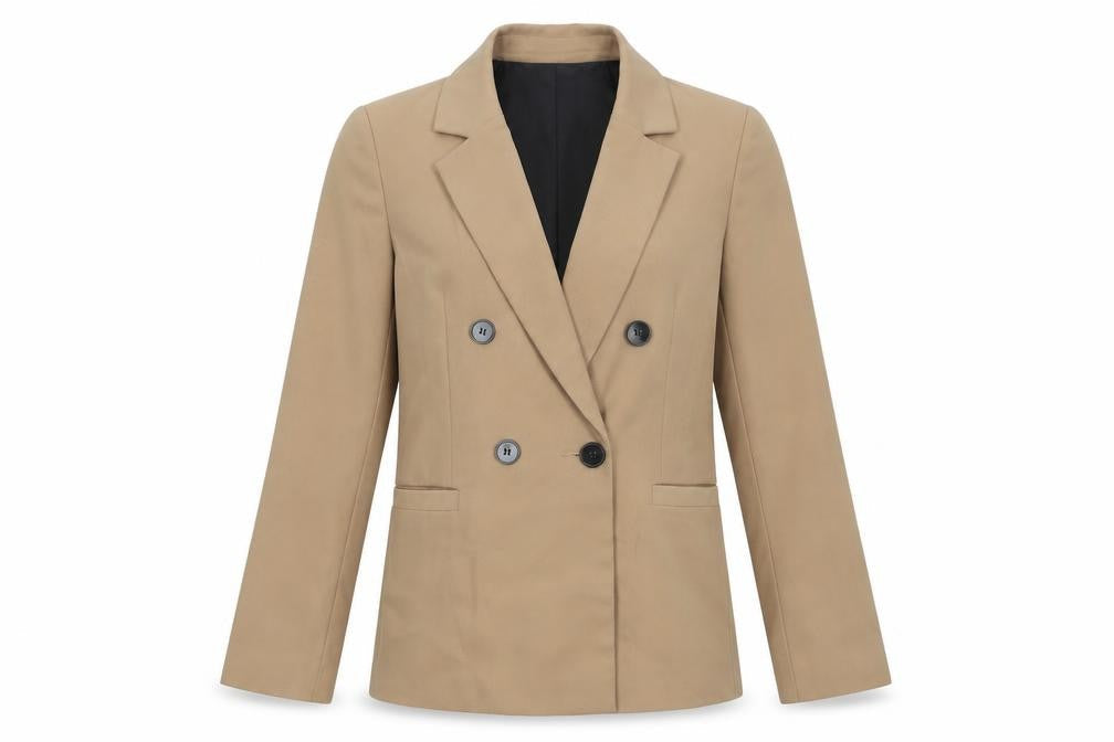 River Island Womens Beige Jacket Blazer Size 8 Button