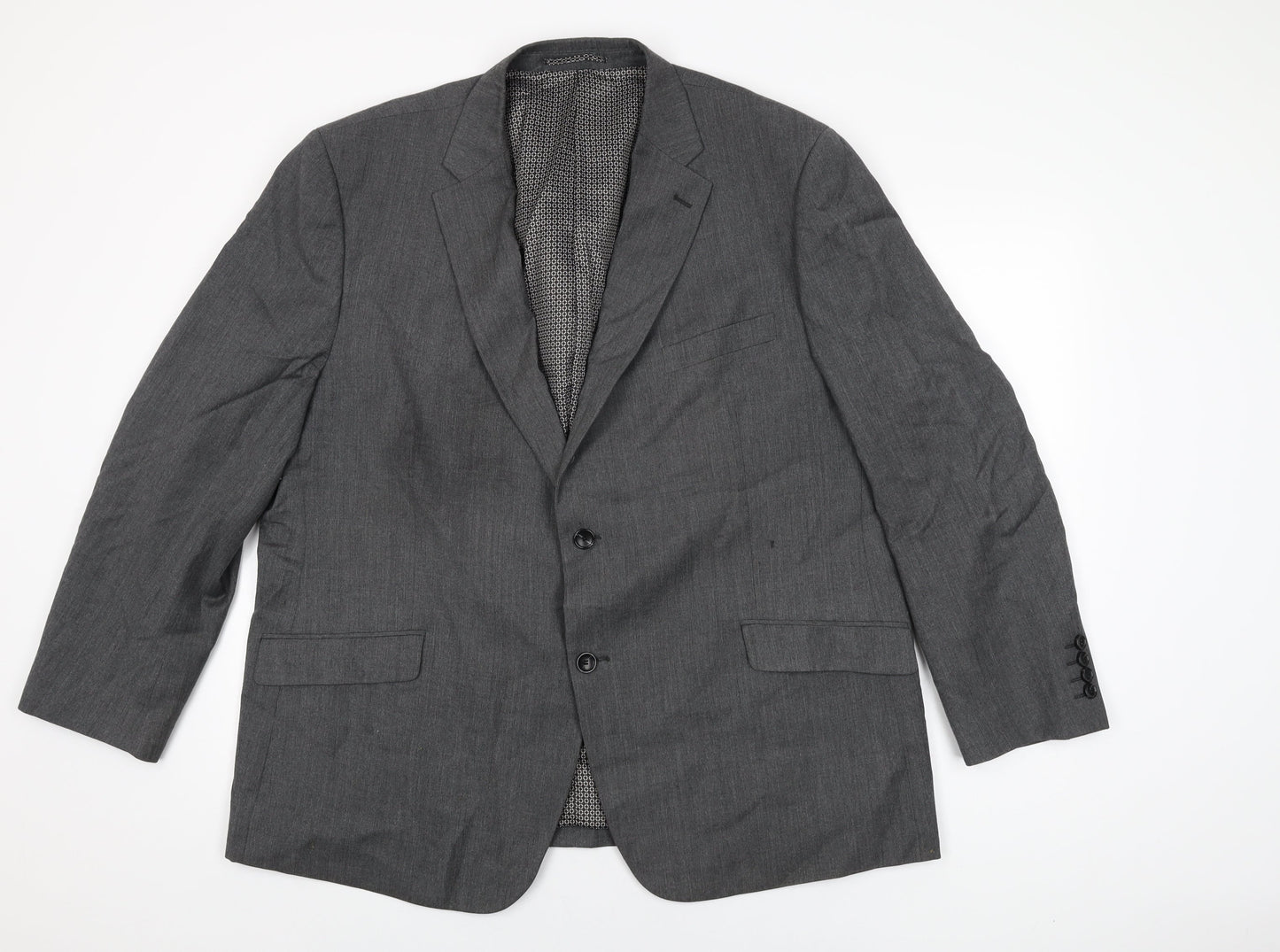 Skopes Mens Grey Wool Jacket Suit Jacket Size 48 Regular