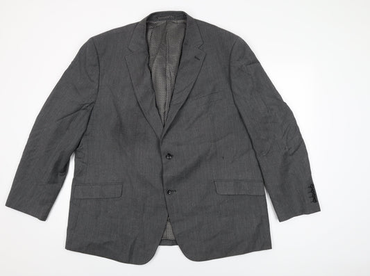 Skopes Mens Grey Wool Jacket Suit Jacket Size 48 Regular