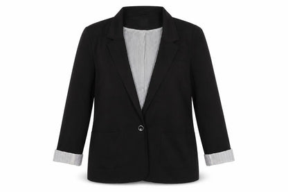 Oasis Womens Black Jacket Blazer Size L Button