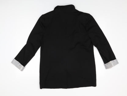 Oasis Womens Black Jacket Blazer Size L Button