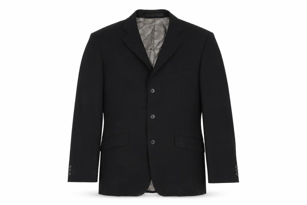 Marks & Spencer Mens Black Polyester Jacket Suit Jacket Size 40 Regular