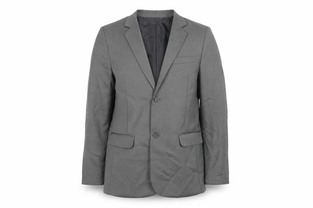 Romario Womens Grey Polyester Jacket Suit Jacket Size 14