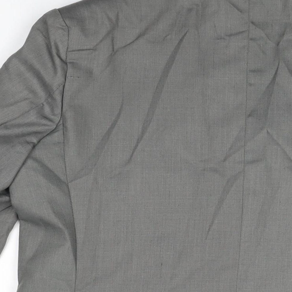 Romario Womens Grey Polyester Jacket Suit Jacket Size 14
