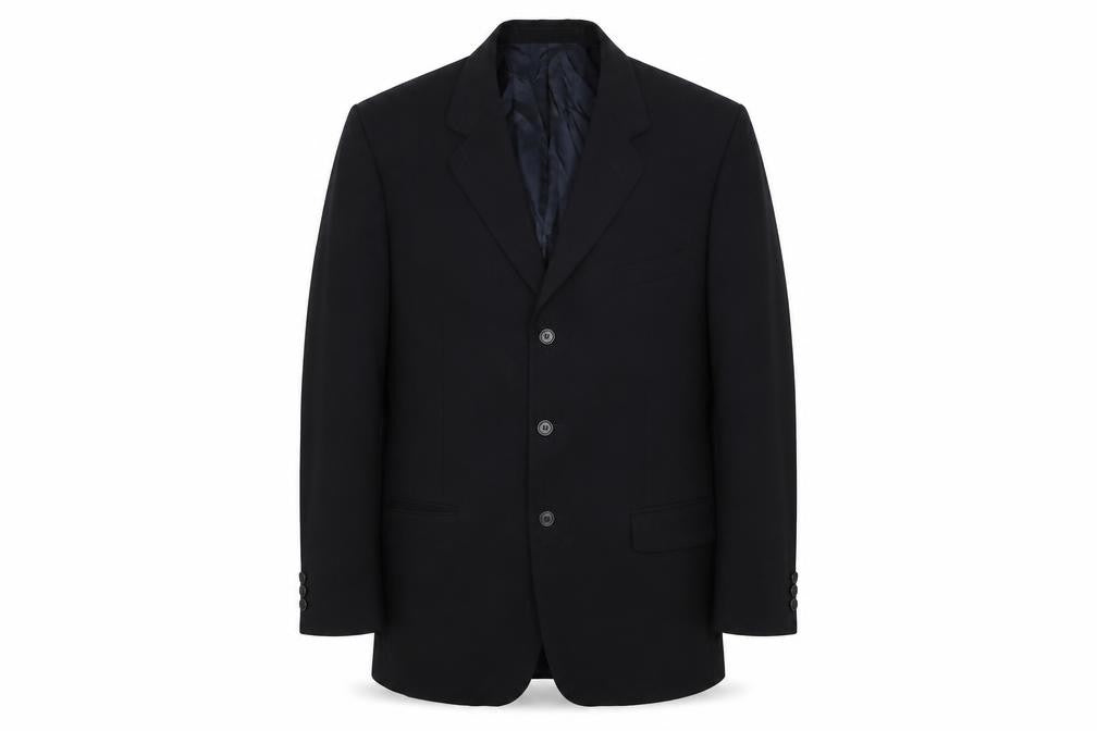 Marks & Spencer Mens Black Polyester Jacket Suit Jacket Size 40 Regular