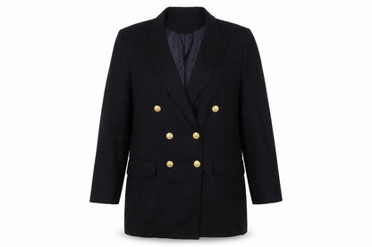 Richards Womens Blue Wool Jacket Suit Jacket Size 14