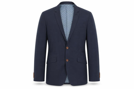 Matinique Mens Blue Cotton Jacket Suit Jacket Size 40 Regular