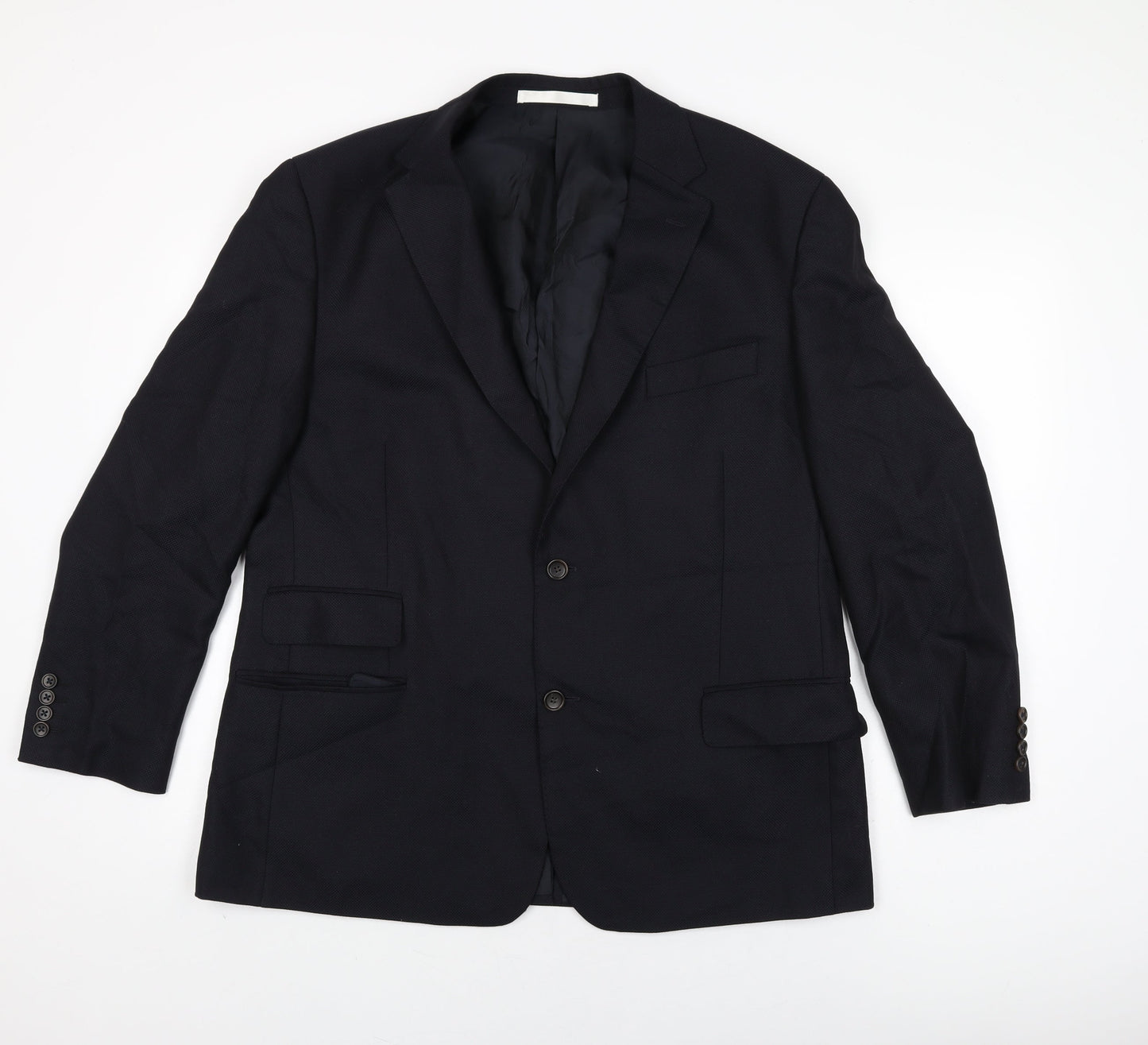 Marks and Spencer Mens Black Wool Jacket Suit Jacket Size 44 Regular