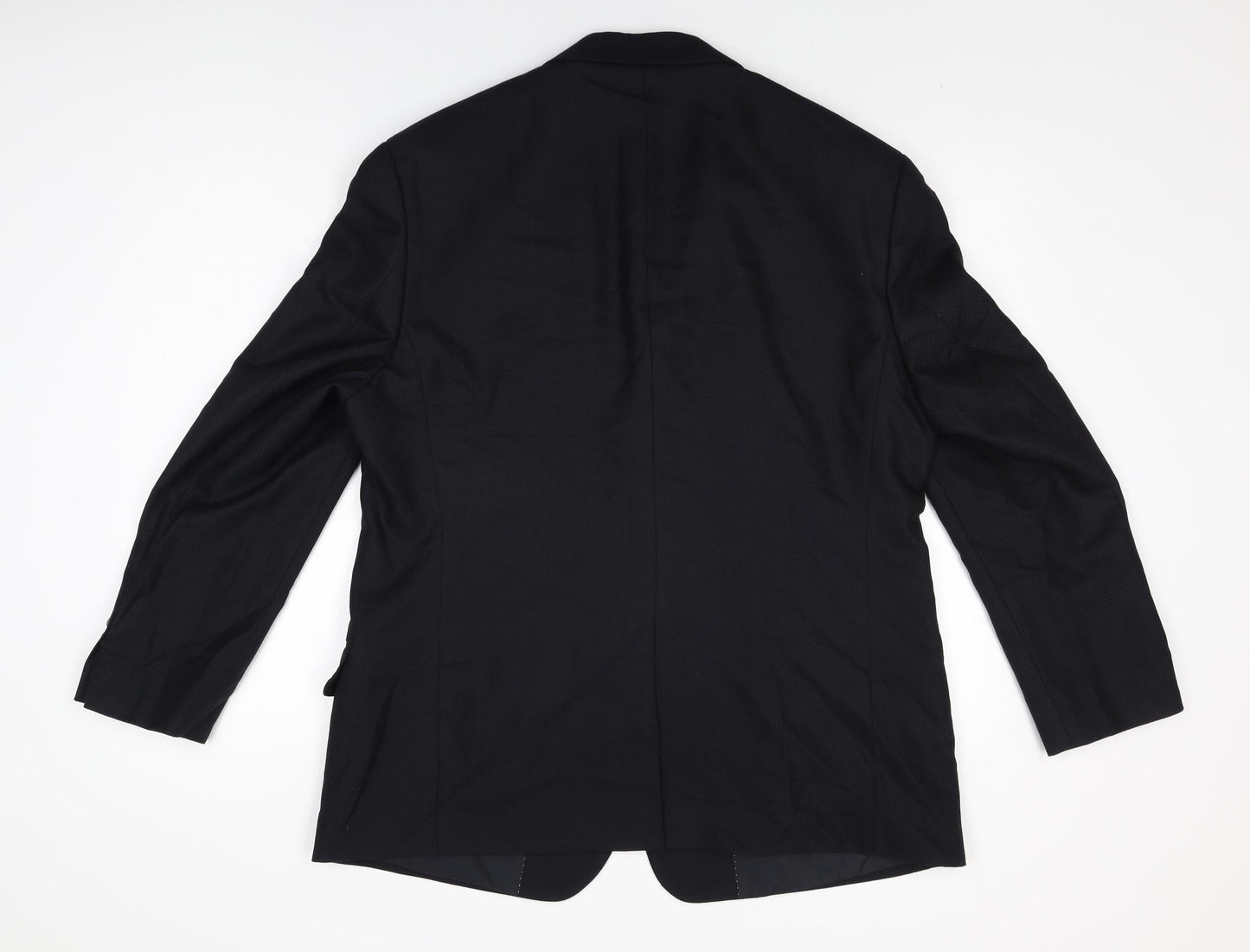 Marks and Spencer Mens Black Wool Jacket Suit Jacket Size 44 Regular