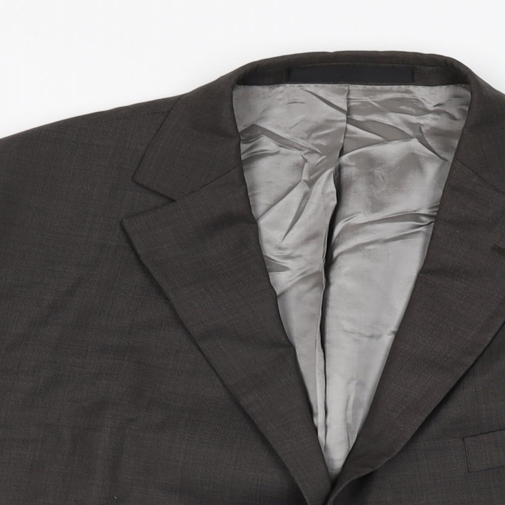 Marks and Spencer Mens Grey Wool Jacket Suit Jacket Size 46 Regular