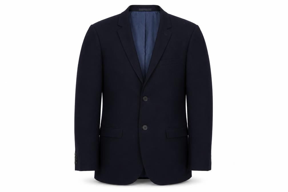 Topman Mens Blue Polyester Jacket Suit Jacket Size 40 Regular