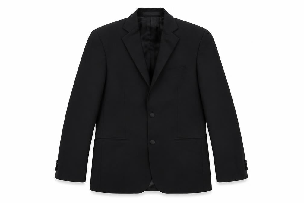 Marks & Spencer Mens Black Polyester Jacket Suit Jacket Size 36 Regular