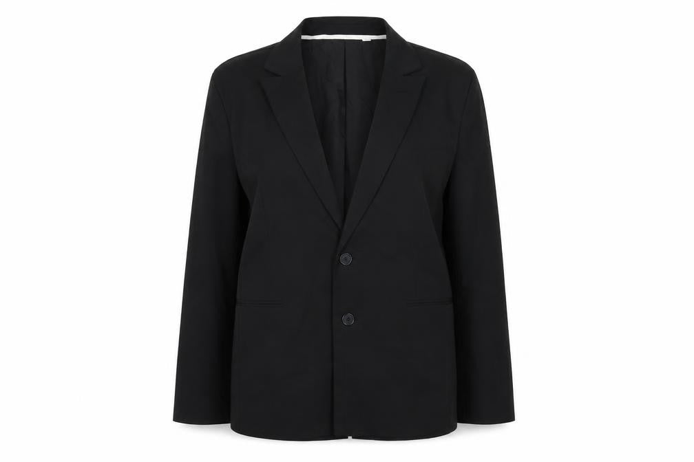 COLLUSION Womens Black Biker Blazer Size 12 Button
