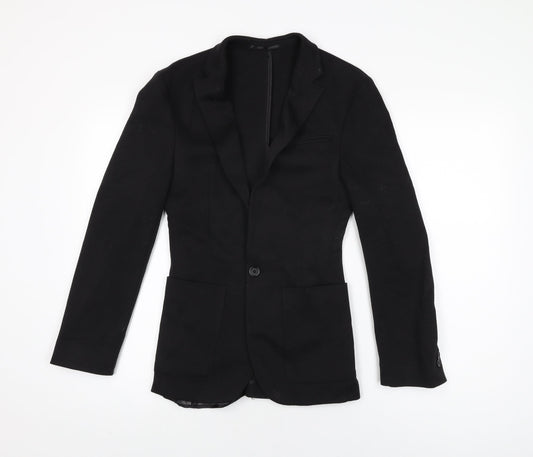 ASOS Womens Black Jacket Blazer Size S Button