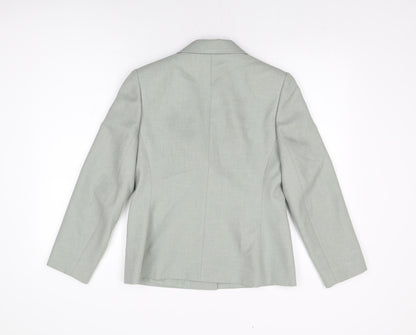 BHS Womens Green Polyester Jacket Suit Jacket Size 10
