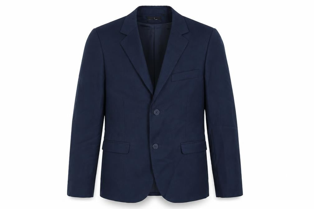 Outfitters Nation Mens Blue Polyester Jacket Suit Jacket Size S Regular