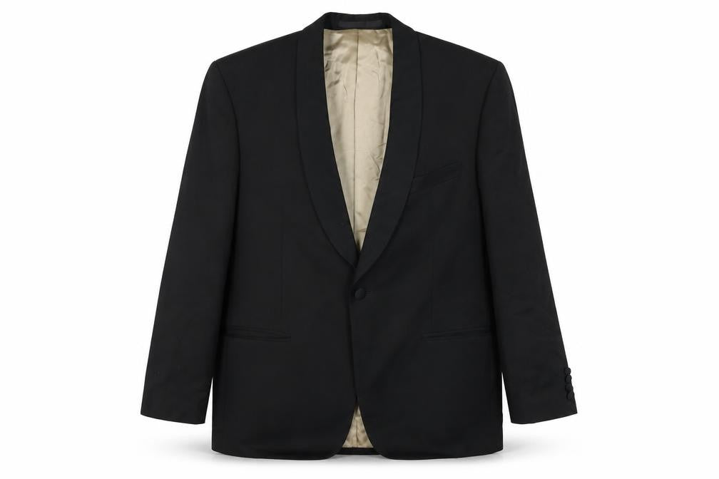 Marks & Spencer Mens Black Wool Jacket Suit Jacket Size 40 Regular