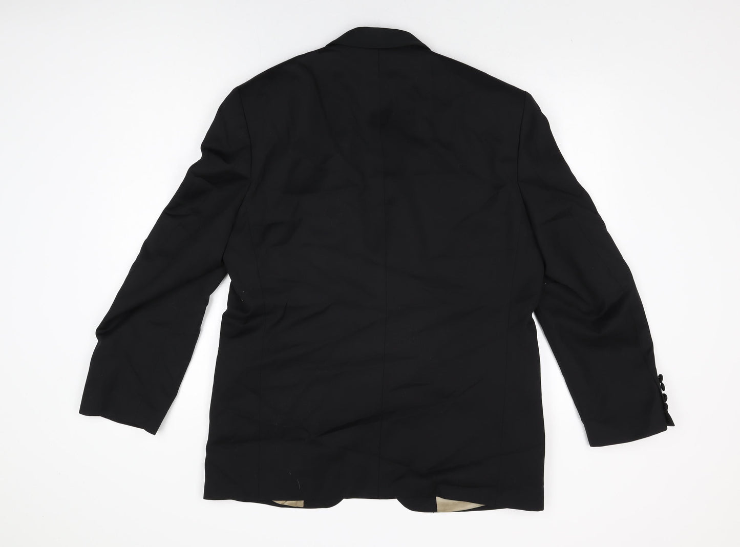 Marks and Spencer Mens Black Wool Jacket Suit Jacket Size 40 Regular