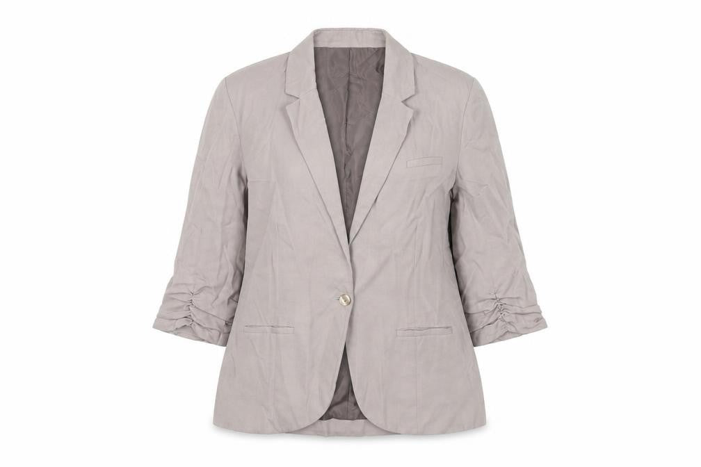 Topshop Womens Grey Jacket Blazer Size 16 Button