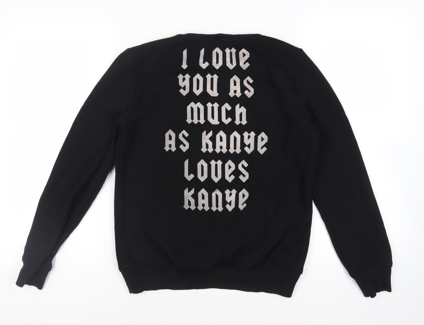 Rock Angel Womens Black Polyester Pullover Sweatshirt Size L Pullover - Kanye