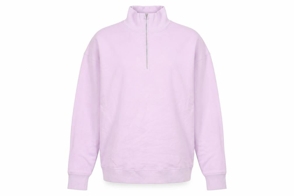 Marks & Spencer Womens Purple Cotton Pullover Sweatshirt Size 8 Zip