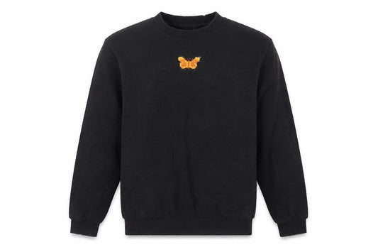 ASOS Womens Black Cotton Pullover Sweatshirt Size 2XS Pullover - Butterfly