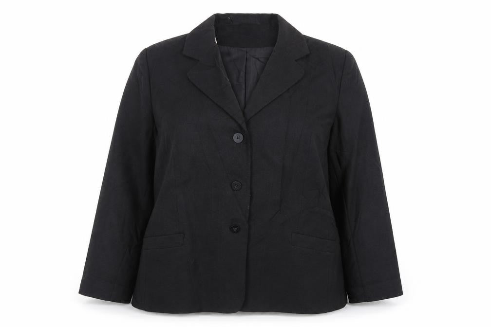 Special Collection Womens Black Jacket Blazer Size 24 Button