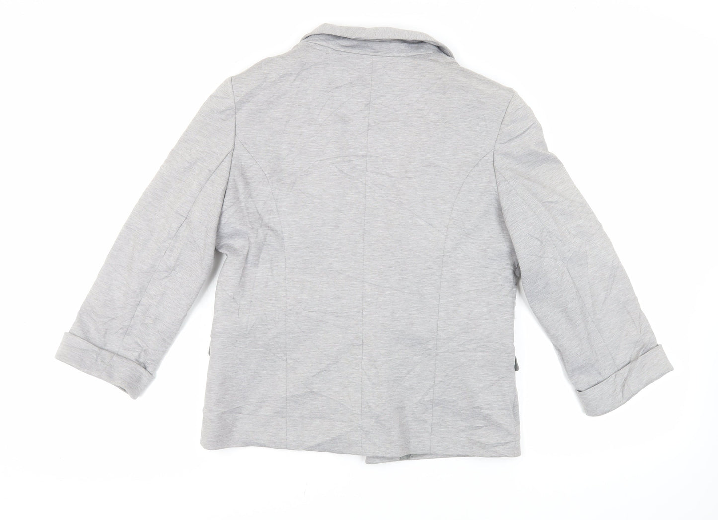 Miss Selfridge Womens Grey Jacket Blazer Size 14 - Open