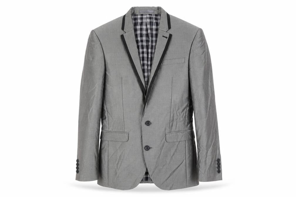 NEXT Mens Grey Polyester Jacket Suit Jacket Size 36 Regular
