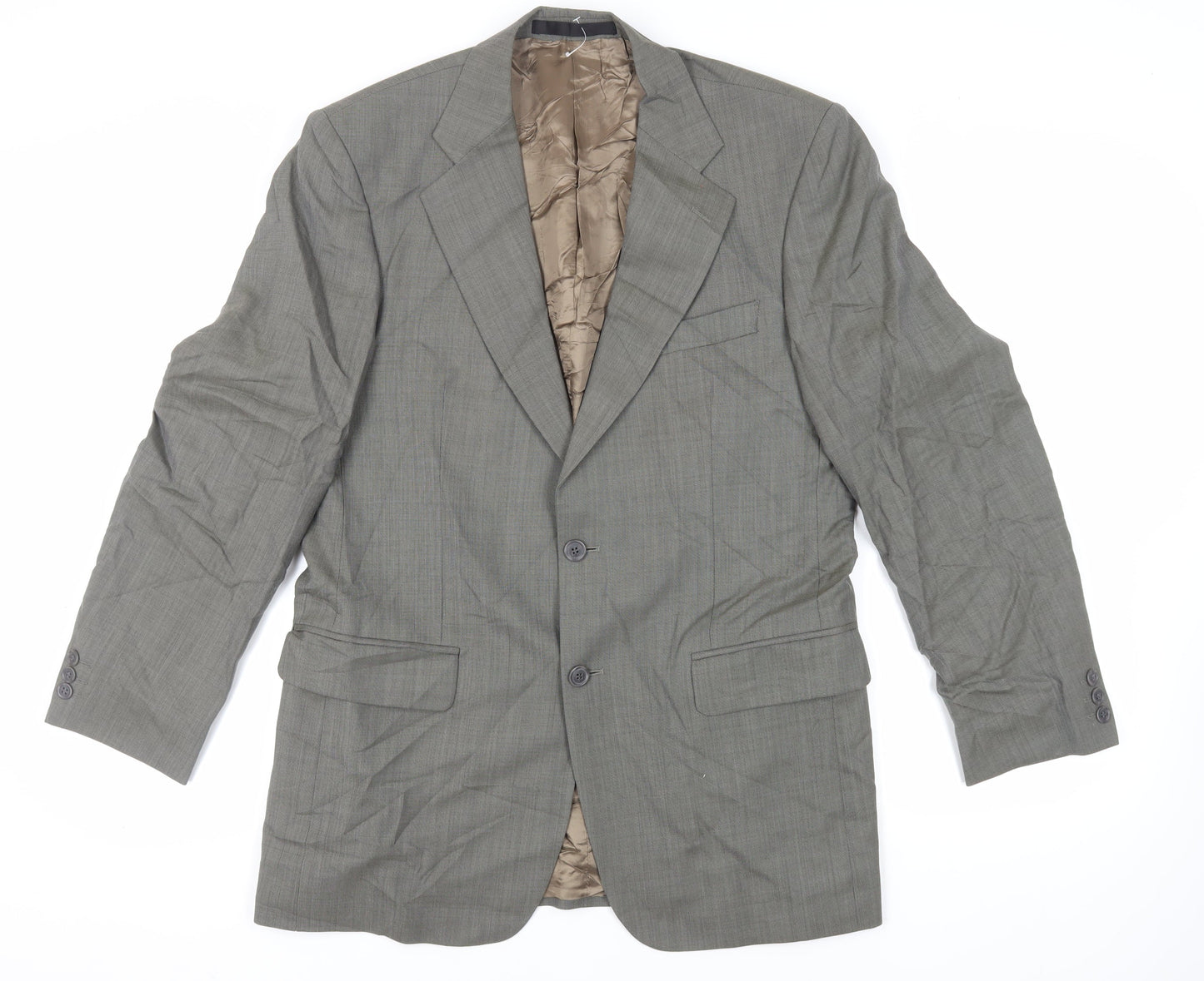 Marks and Spencer Mens Green Wool Jacket Suit Jacket Size 40 Regular