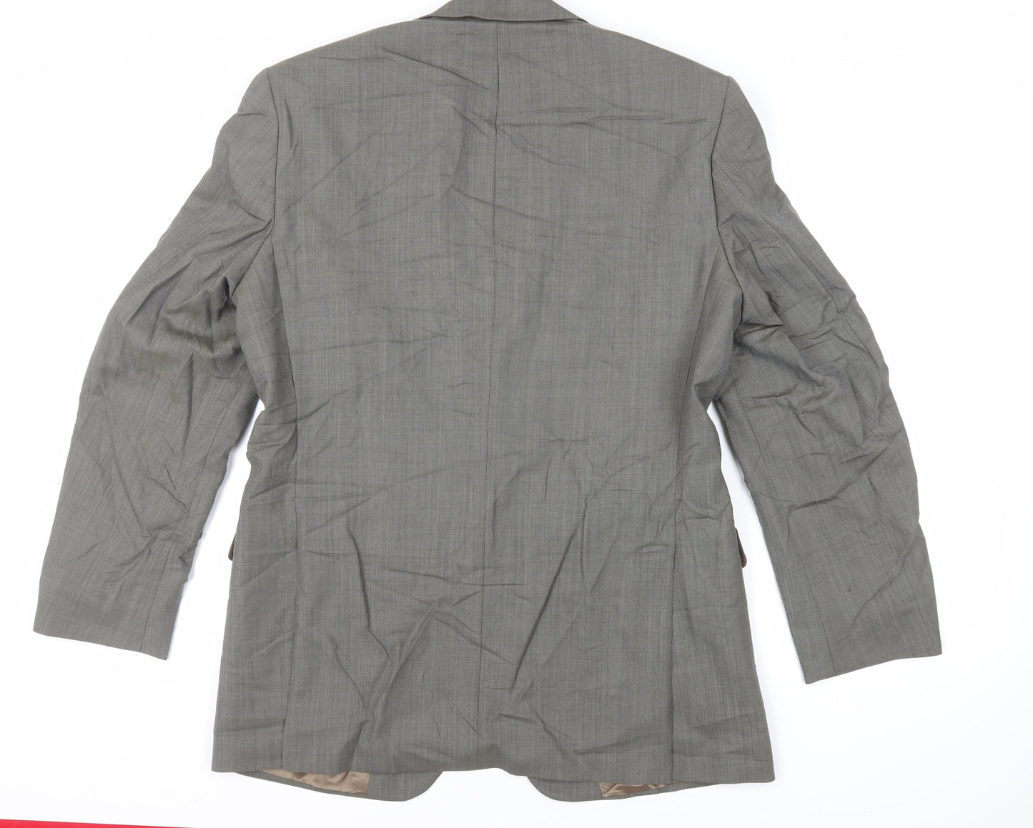 Marks and Spencer Mens Green Wool Jacket Suit Jacket Size 40 Regular