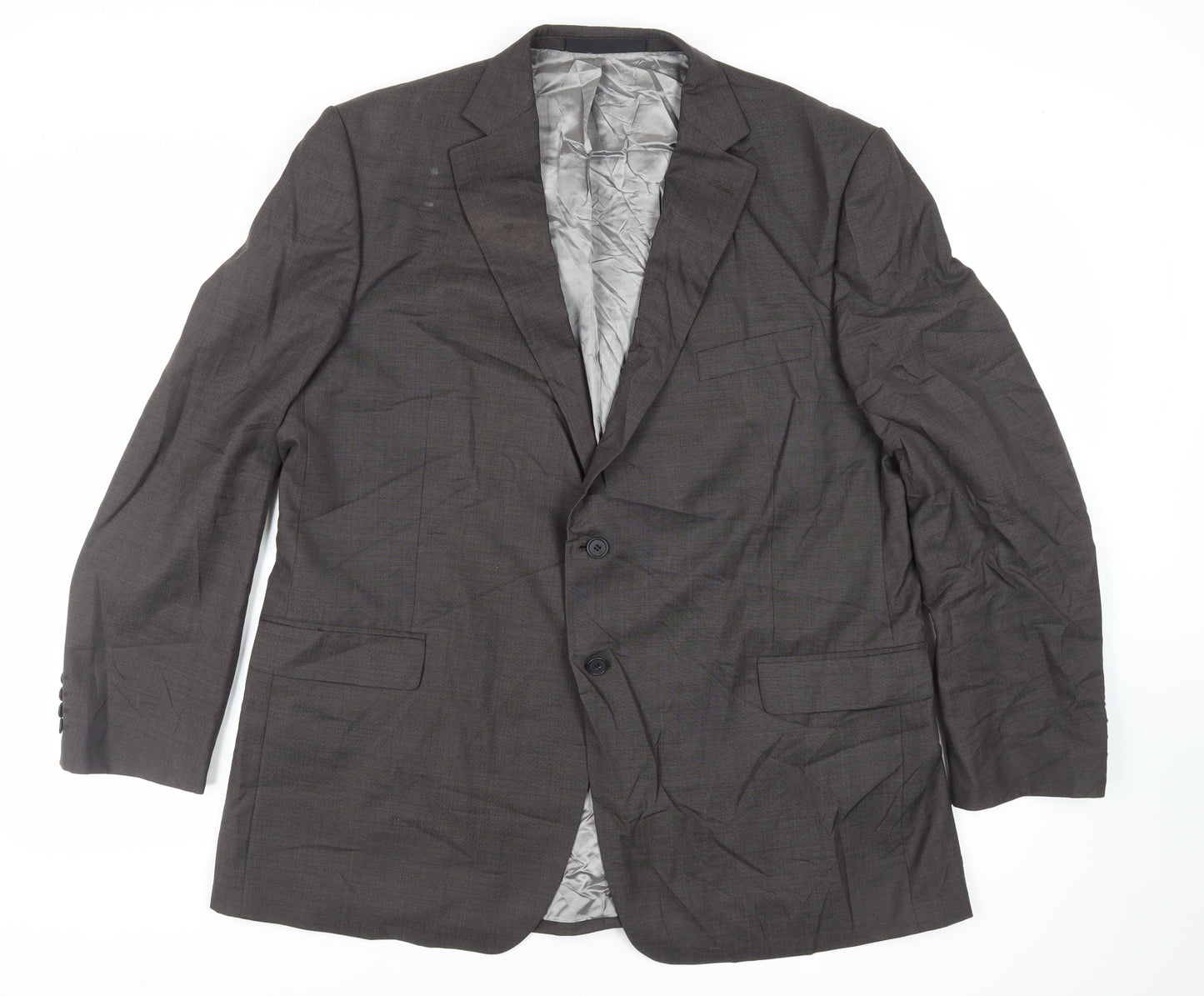 Marks and Spencer Mens Grey Wool Jacket Suit Jacket Size 48 Regular