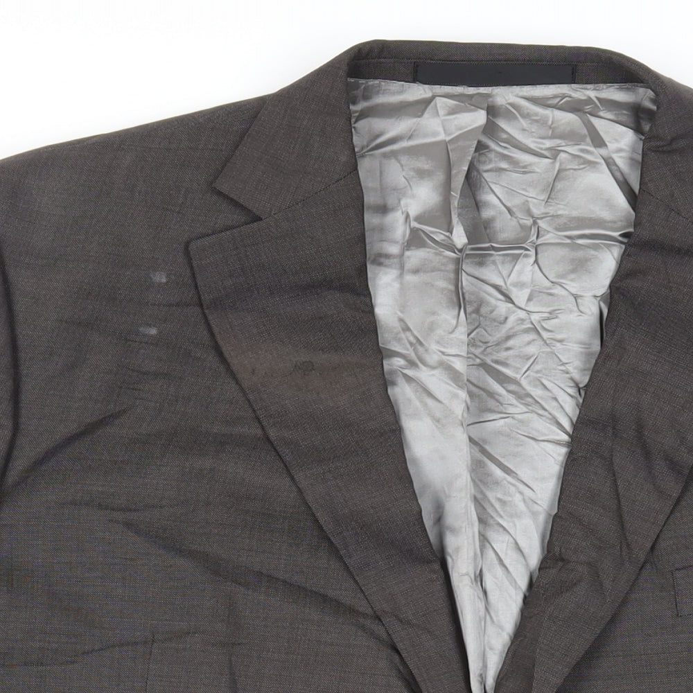 Marks and Spencer Mens Grey Wool Jacket Suit Jacket Size 48 Regular