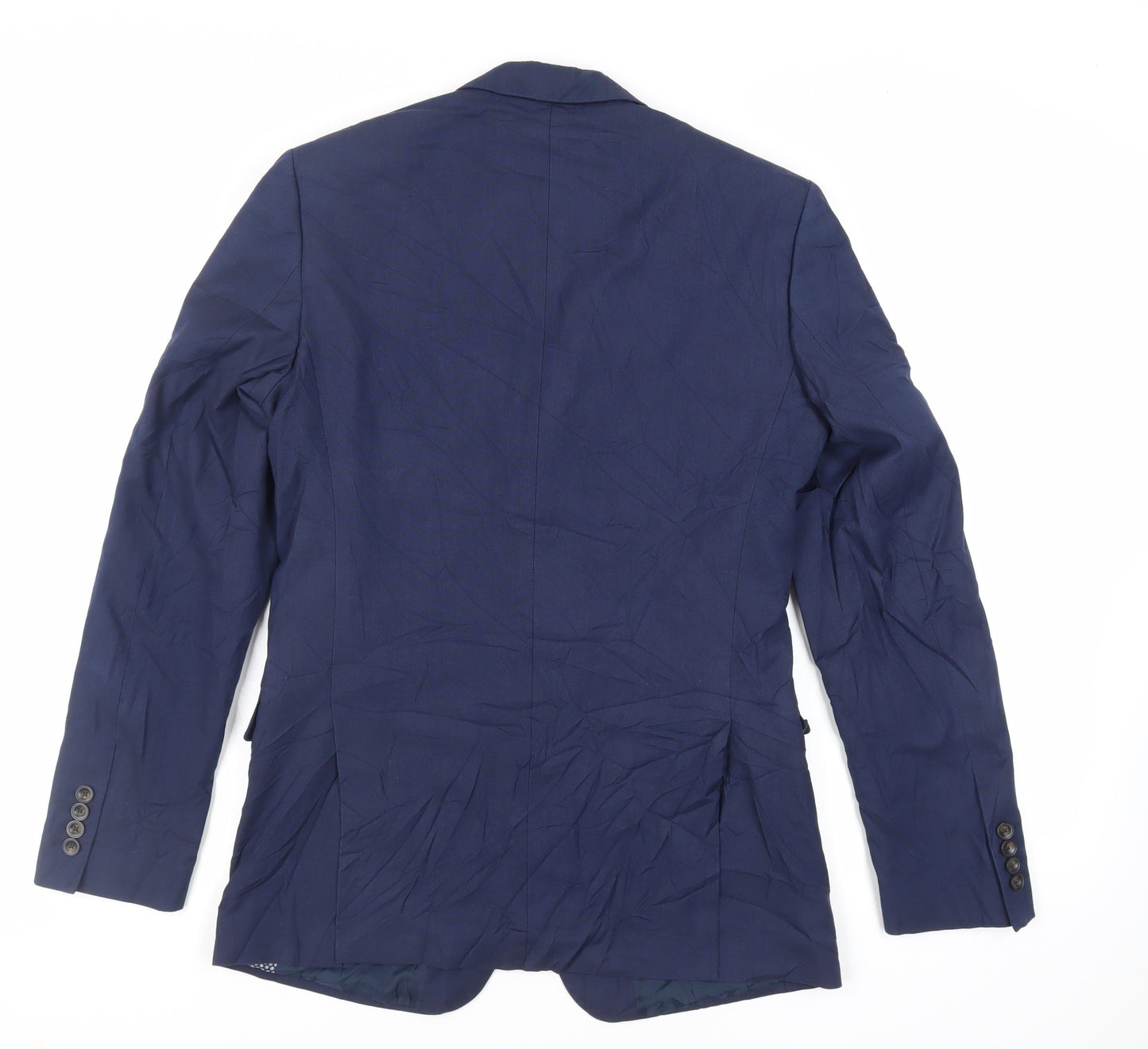 Marks and Spencer Mens Blue Polyester Jacket Suit Jacket Size 36 Regular
