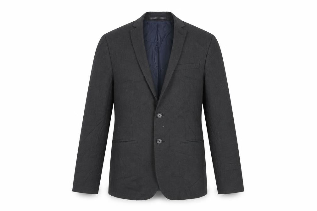 Limehaus Mens Grey Polyester Jacket Suit Jacket Size 38 Regular