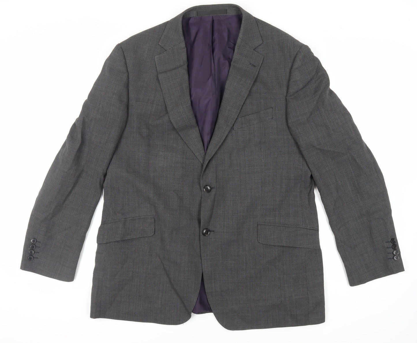 Marks and Spencer Mens Grey Wool Jacket Suit Jacket Size 44 Regular