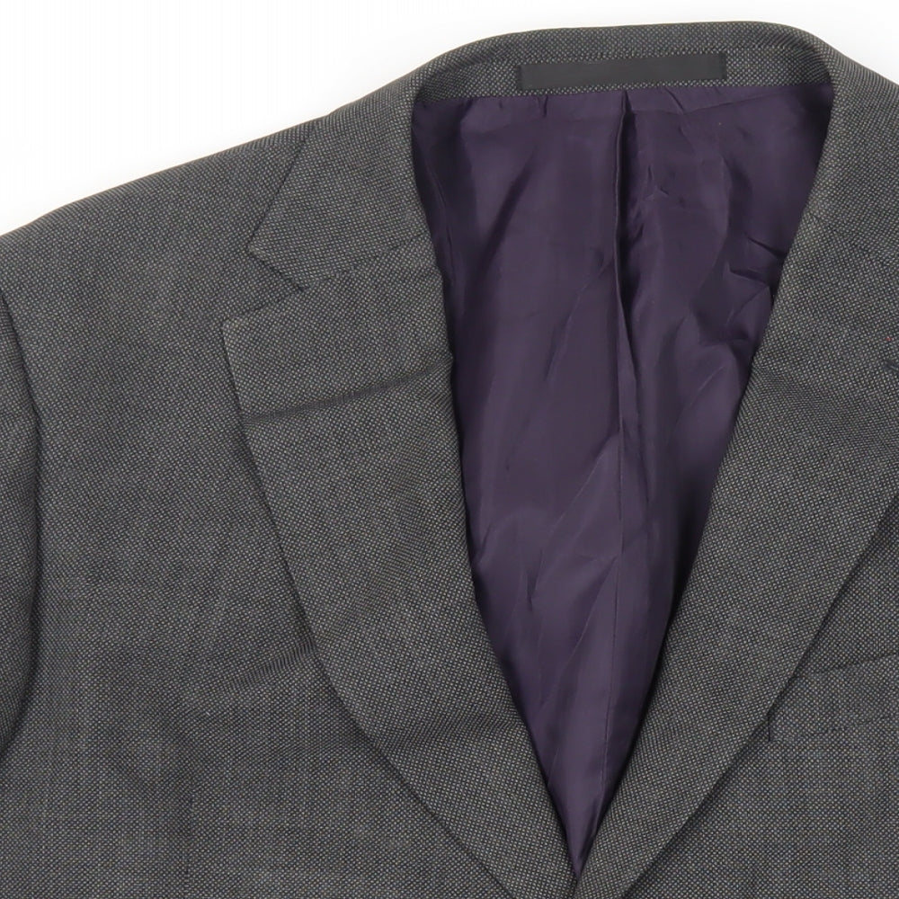 Marks and Spencer Mens Grey Wool Jacket Suit Jacket Size 44 Regular