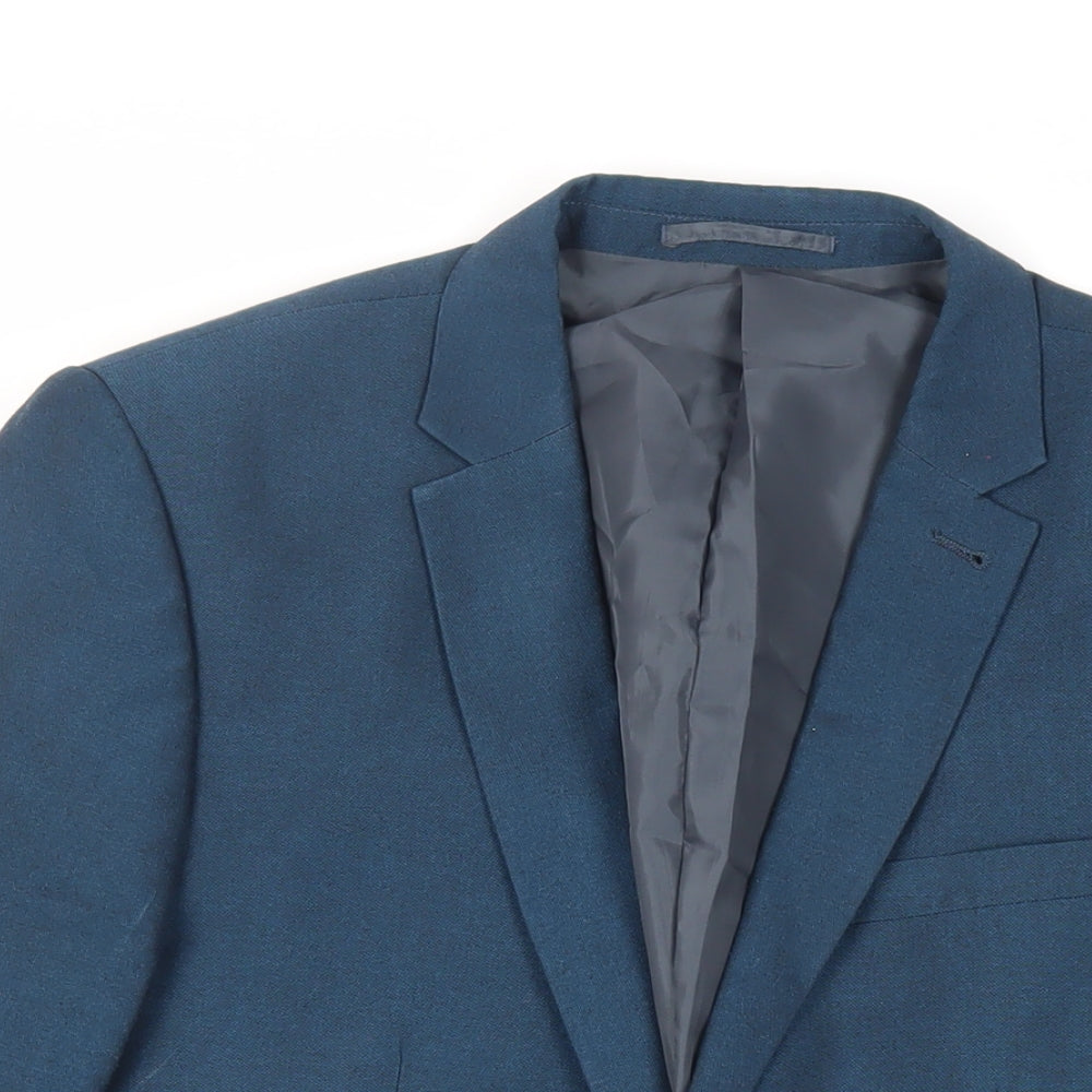 NEXT Mens Green Polyester Jacket Suit Jacket Size 40 Regular