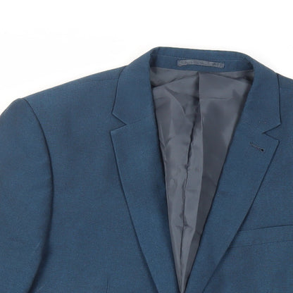 Next Mens Green Polyester Jacket Suit Jacket Size 40 Regular