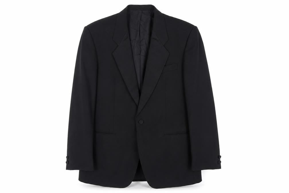 Weidenmann Mens Black Polyester Tuxedo Suit Jacket Size 40 Regular