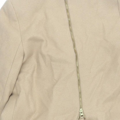 Isabella Oliver Womens Beige Pea Coat Coat Size S Button