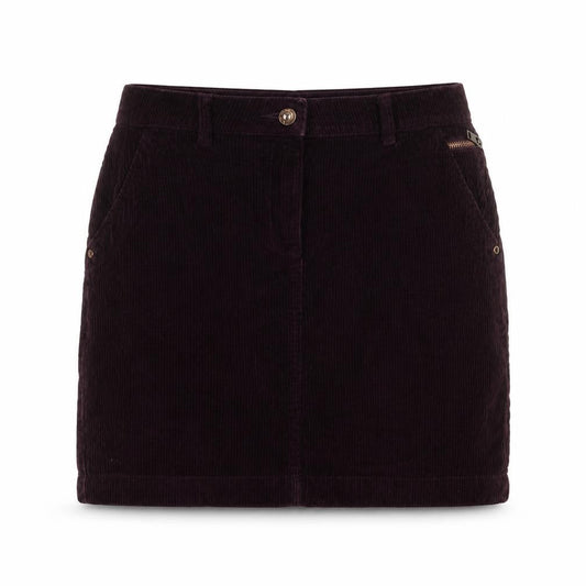 Next Womens Purple Cotton Mini Skirt Size 8 Zip